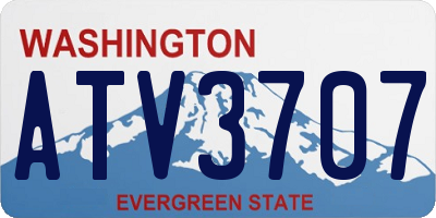 WA license plate ATV3707