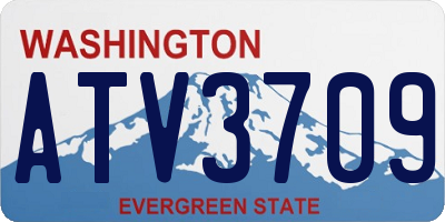WA license plate ATV3709