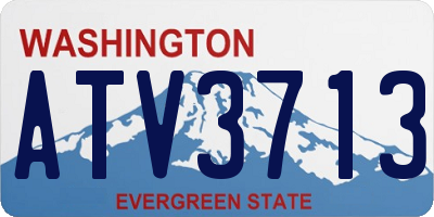 WA license plate ATV3713