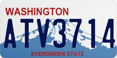 WA license plate ATV3714