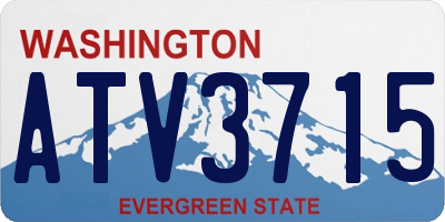 WA license plate ATV3715