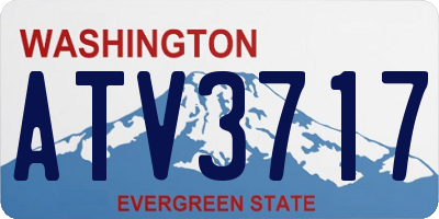 WA license plate ATV3717