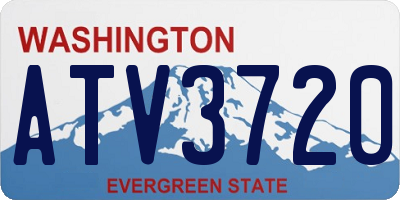 WA license plate ATV3720