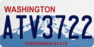 WA license plate ATV3722