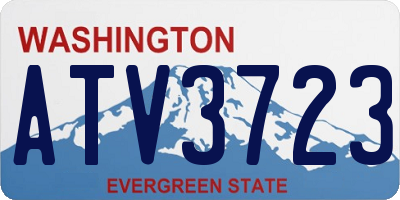 WA license plate ATV3723