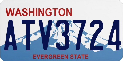 WA license plate ATV3724