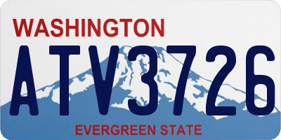 WA license plate ATV3726