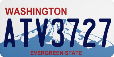 WA license plate ATV3727