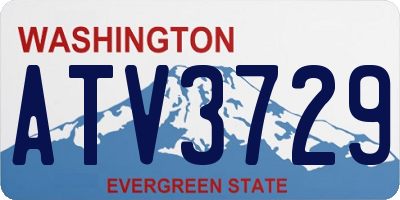 WA license plate ATV3729