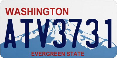 WA license plate ATV3731