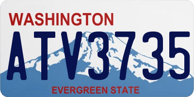 WA license plate ATV3735