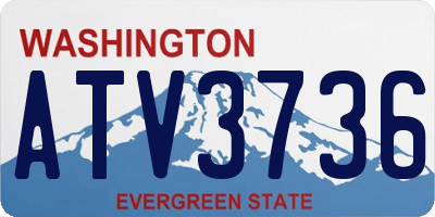 WA license plate ATV3736