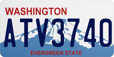 WA license plate ATV3740