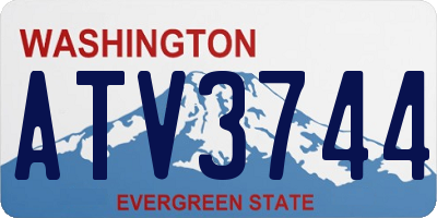 WA license plate ATV3744