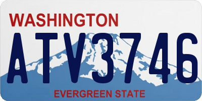 WA license plate ATV3746