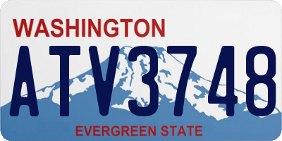 WA license plate ATV3748