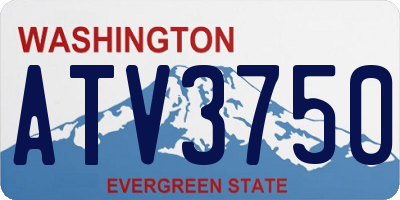 WA license plate ATV3750