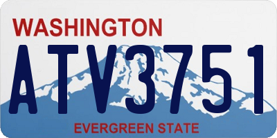 WA license plate ATV3751