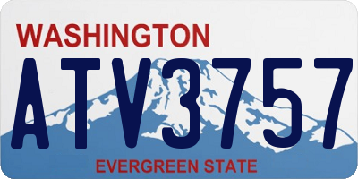 WA license plate ATV3757