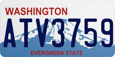 WA license plate ATV3759