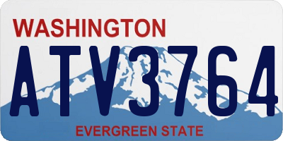 WA license plate ATV3764
