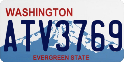 WA license plate ATV3769