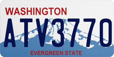 WA license plate ATV3770