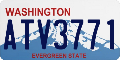 WA license plate ATV3771