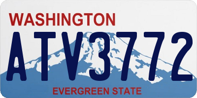 WA license plate ATV3772