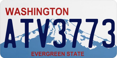 WA license plate ATV3773