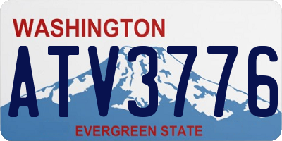 WA license plate ATV3776