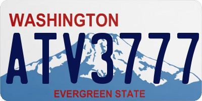 WA license plate ATV3777