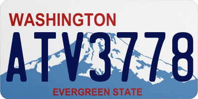 WA license plate ATV3778