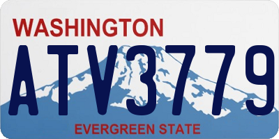 WA license plate ATV3779