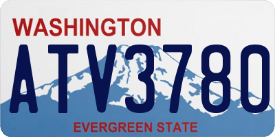 WA license plate ATV3780