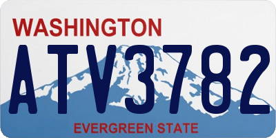 WA license plate ATV3782