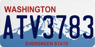 WA license plate ATV3783