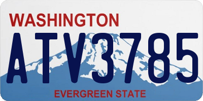 WA license plate ATV3785
