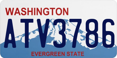WA license plate ATV3786