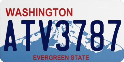 WA license plate ATV3787