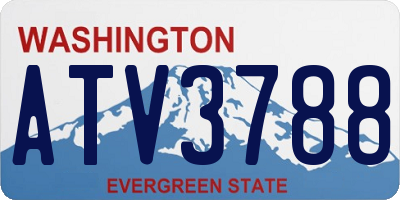 WA license plate ATV3788