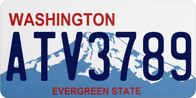 WA license plate ATV3789