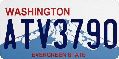 WA license plate ATV3790