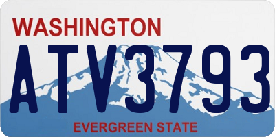 WA license plate ATV3793