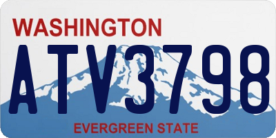 WA license plate ATV3798