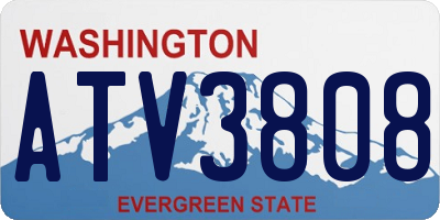 WA license plate ATV3808