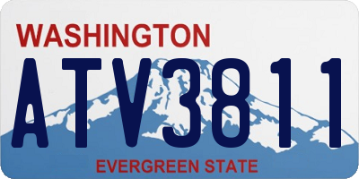 WA license plate ATV3811