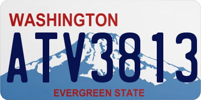 WA license plate ATV3813
