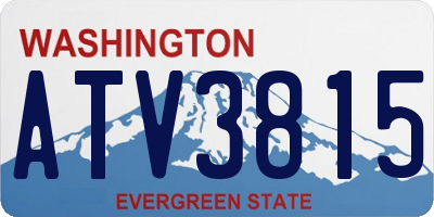 WA license plate ATV3815