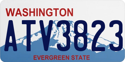 WA license plate ATV3823